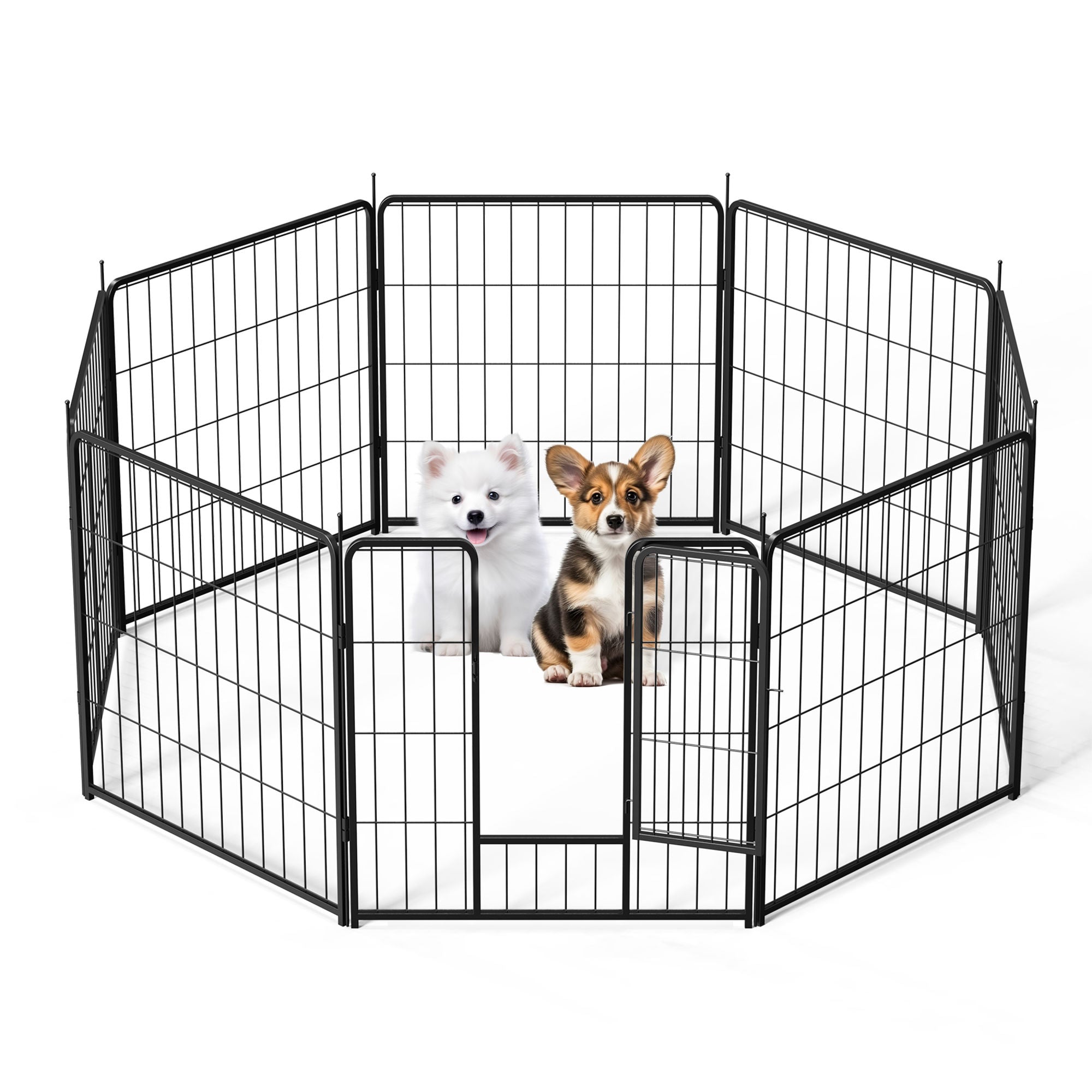 Dog Playpen Indoor Outdoor, 24" Height Doba